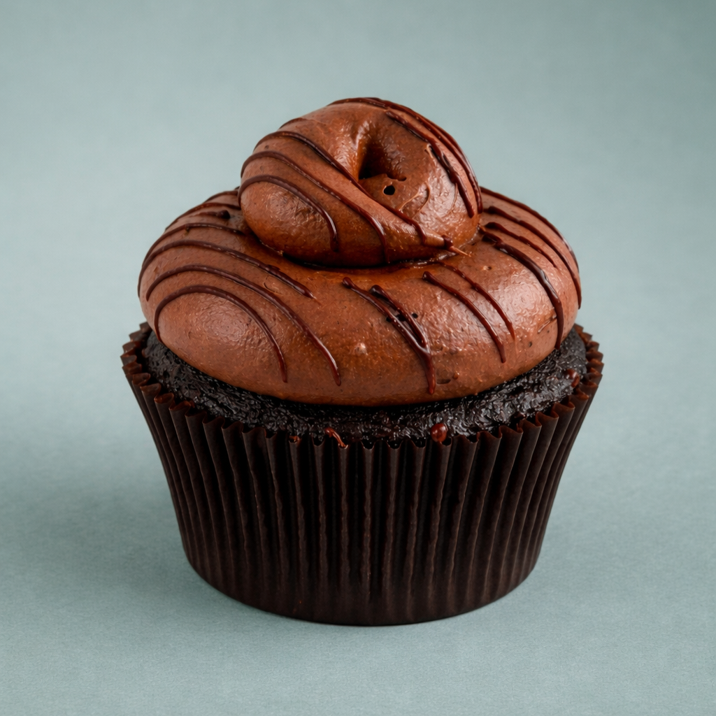 Swiss Dark Chocolate Cupcake